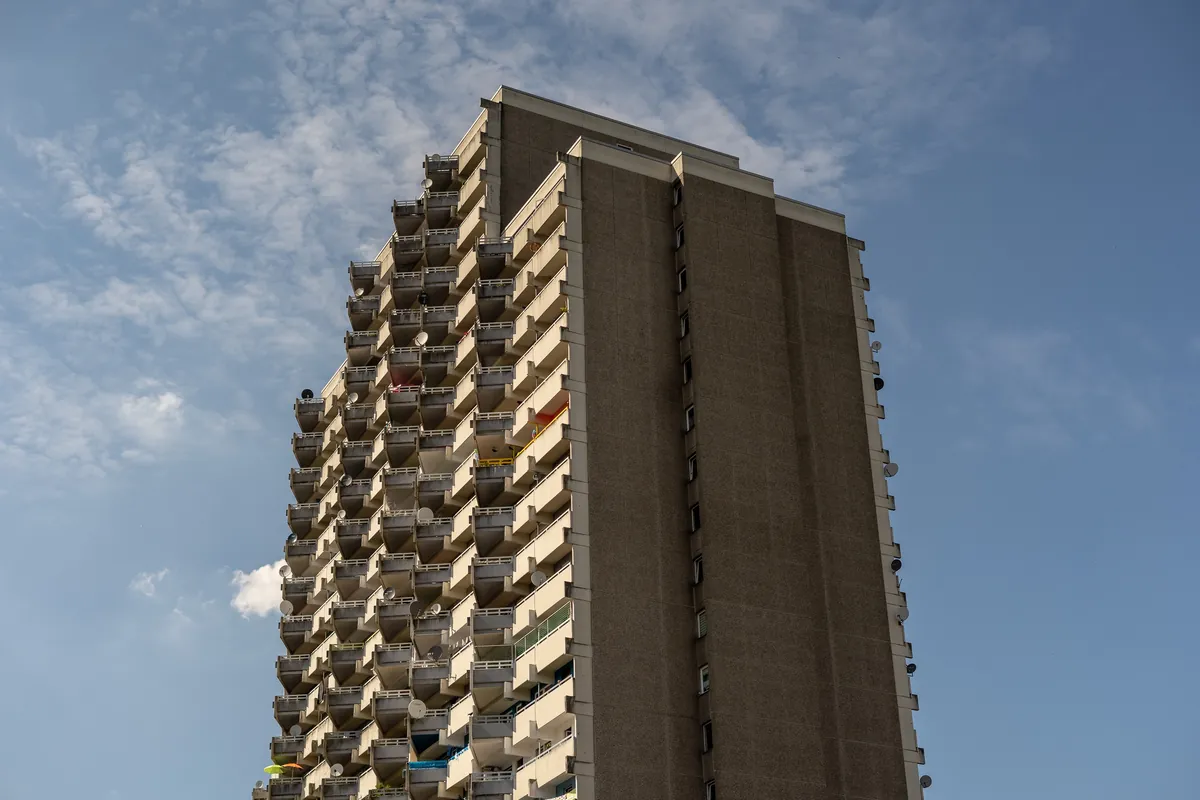 Hochhaus an der Osloer Straße in Köln Chorweiler