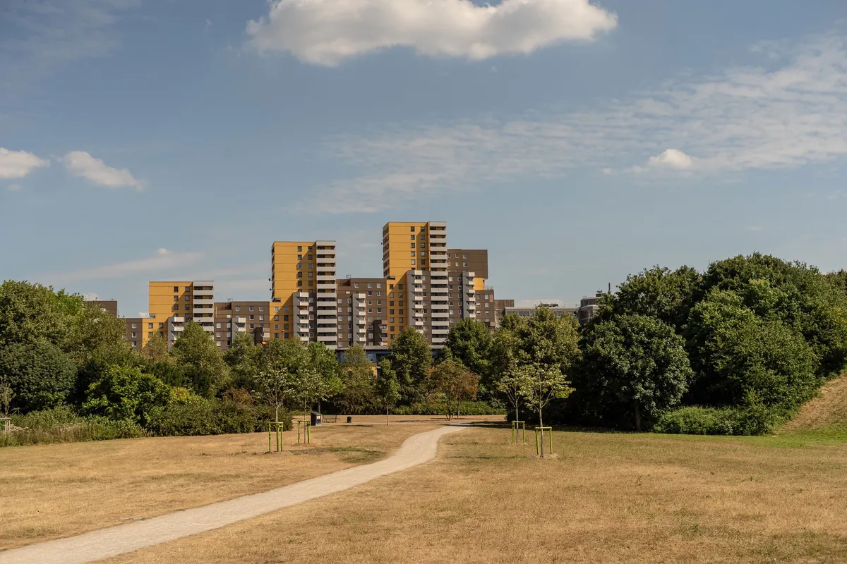 Hochhaussiedlung in Köln Chorweiler