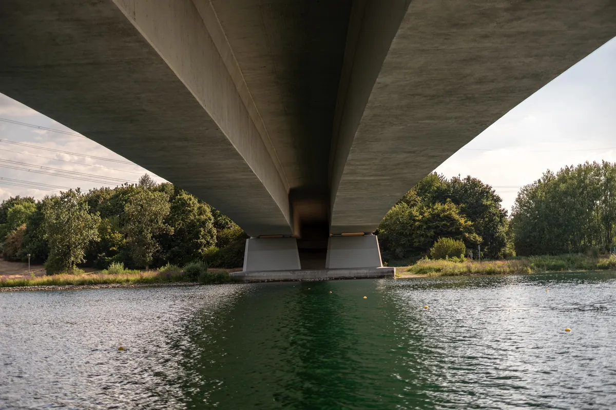 Brücke an der Merianstraße in Köln Fühlingen