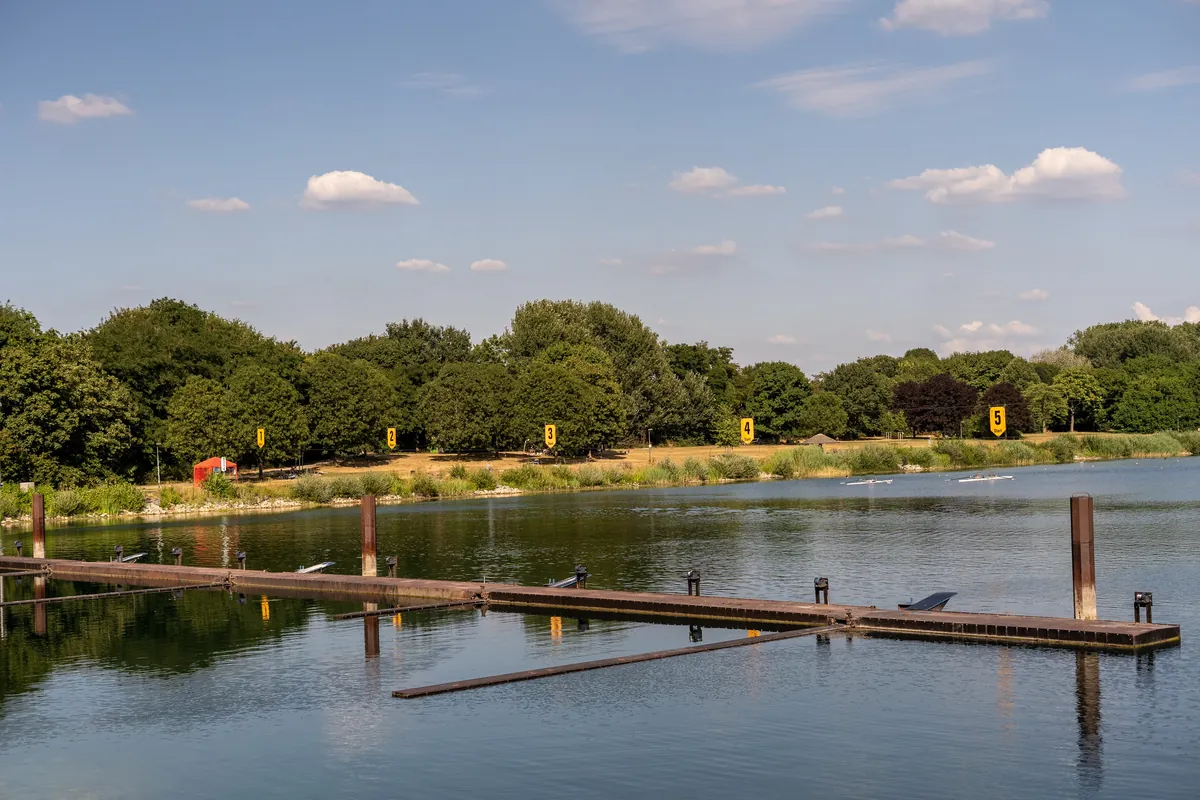 Regattabahn am Fühlinger See in Köln Fühlingen