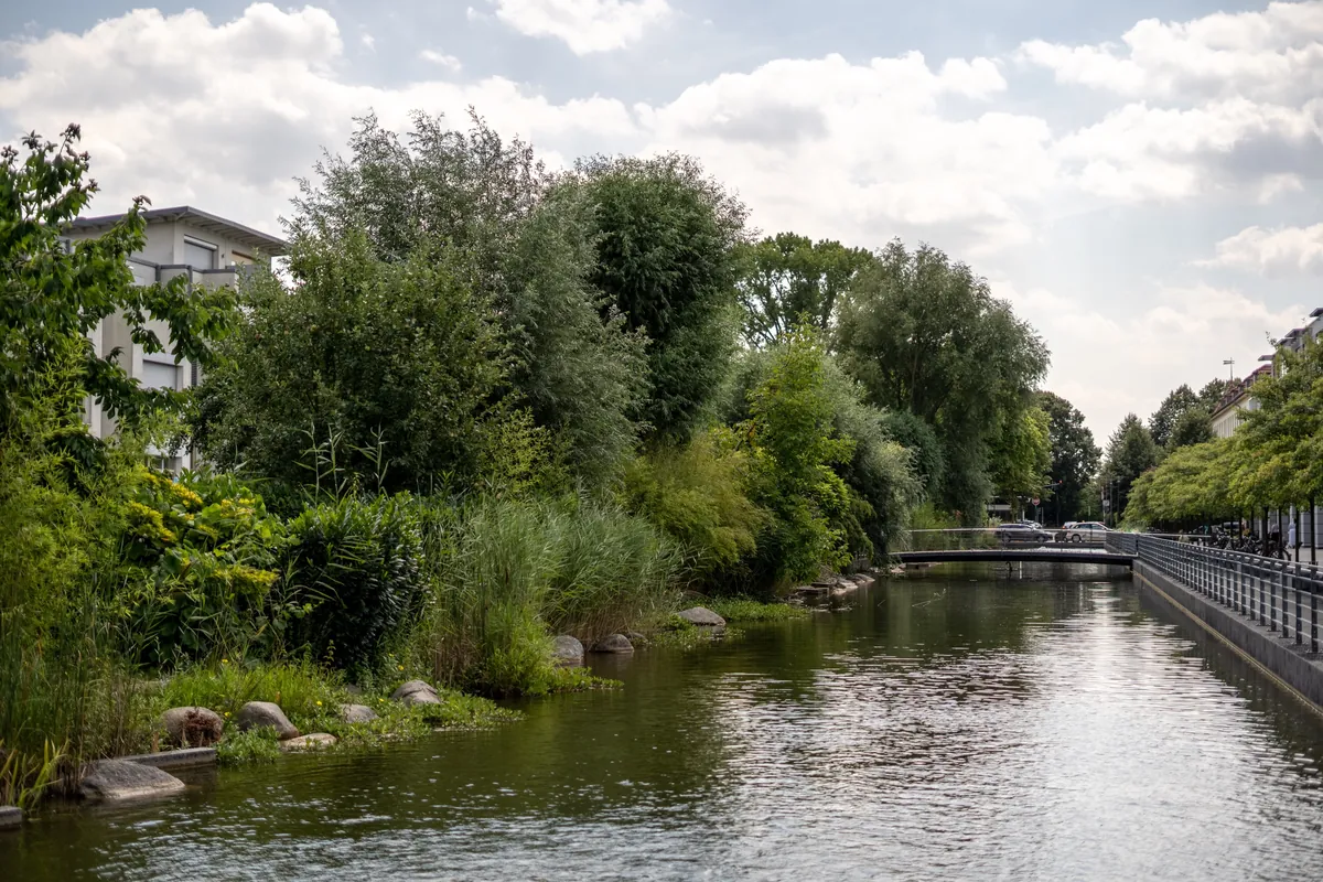 Teich einer Wohnanlage in Köln Junkersdorf