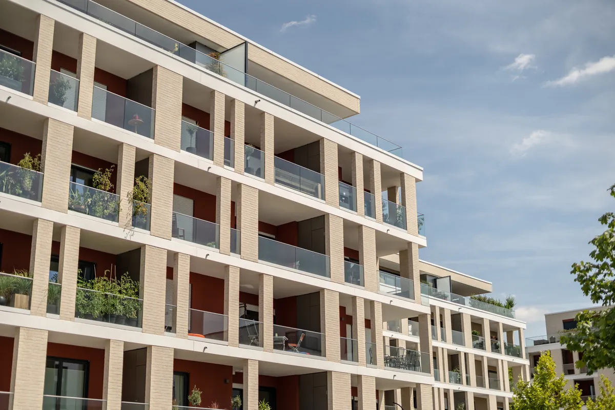 Wohnsiedlung an der Oskar Kokoschka Straße in Köln Müngersdorf