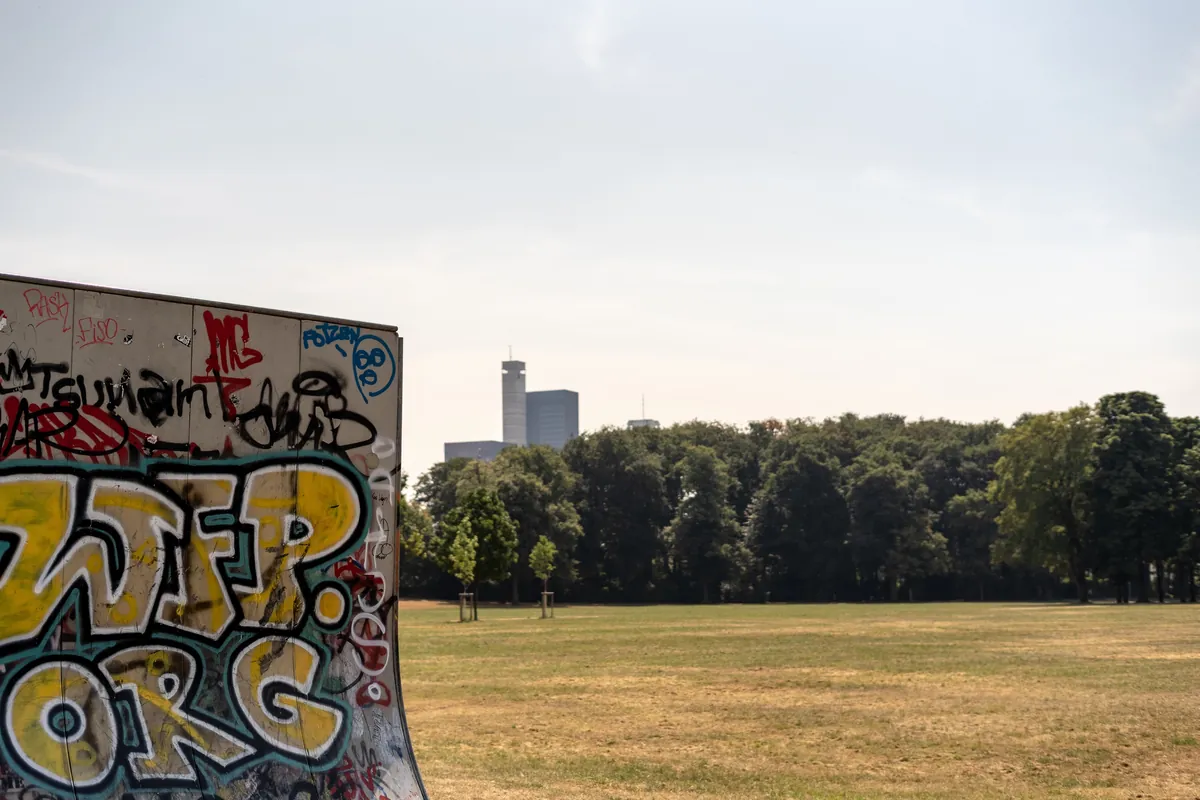 Skaterplatz im Vorgebirgspark in Köln Zollstock